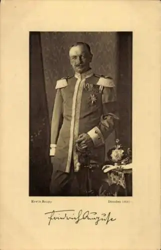 Foto Ak König von Sachsen, Friedrich August, Portrait in Uniform, Orden