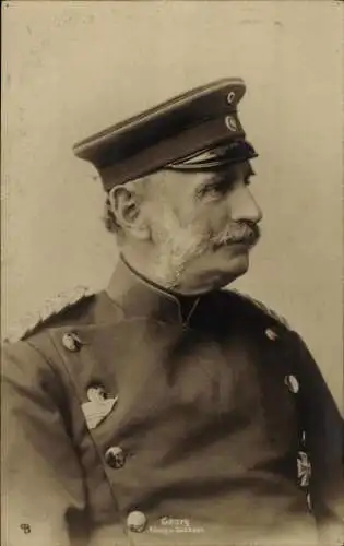 Foto Ak Georg, König von Sachsen, Portrait in Uniform