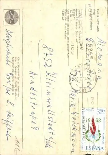 Ak Schauspieler und Sänger Chris Howland, Autogramm, Portrait