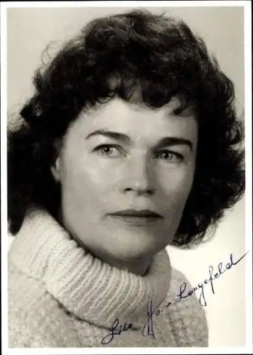 Ak Schauspielerin Lilo Hoschke-Lengefeld, Portrait, Autogramm