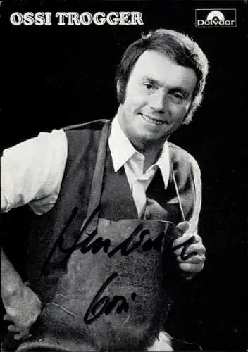 Ak Schauspieler Ossi Trogger, Portrait, Autogramm