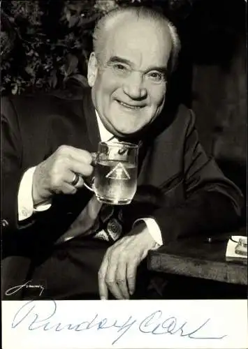 Foto Sänger Rudolf Carl, Portrait, Autogramm