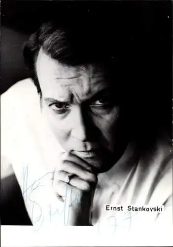 Ak Schauspieler Ernst Stankovski, Portrait, Autogramm