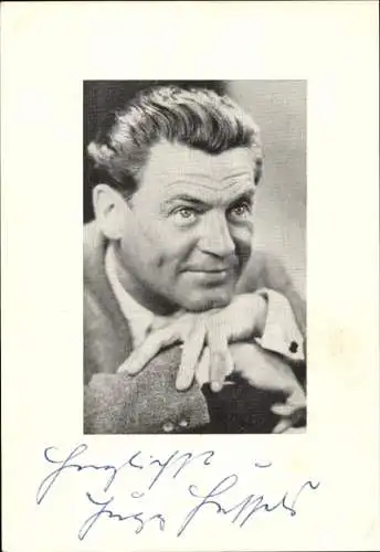 Ak Schauspieler Jupp Hussels, Portrait, Autogramm