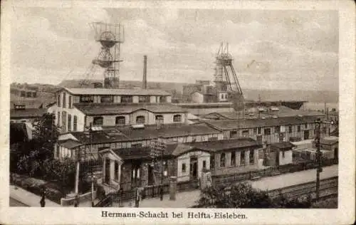 Ak Helfta Lutherstadt Eisleben in Sachsen Anhalt, Hermann-Schacht