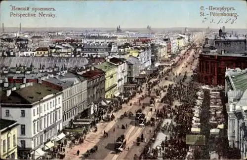 Ak Sankt Petersburg Russland, Newski-Prospekt