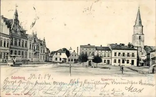 Ak Bohumín Oderberg Region Mährisch Schlesien, Ringplatz