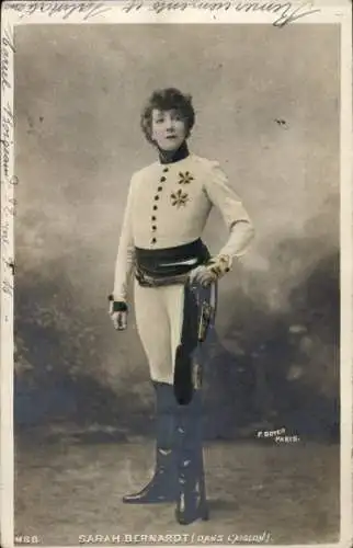 Ak Schauspielerin Sarah Bernhardt, Portrait, Aiglon