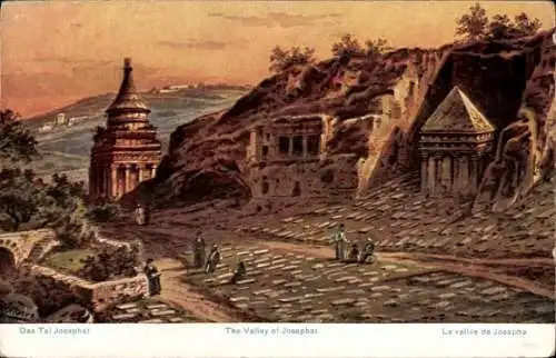 Künstler Ak Perlberg, F., Jerusalem Israel, Tal Josaphat