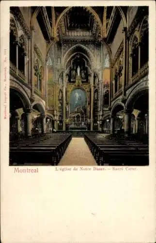 Ak Montreal Québec Kanada, Notre Dame Kirchem, Sacre Coeur
