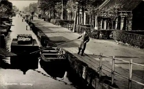 Ak Aalsmeer Nordholland Niederlande, Uiterweg