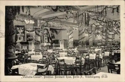 Ak Berlin Mitte, Walhalla Tunnel, Weinbergsweg 19-20