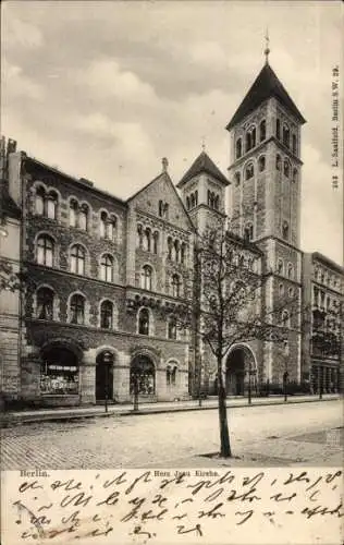 Ak Berlin Prenzlauer Berg, Herz Jesu Kirche, Fehrbelliner Straße 99