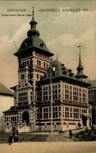 Ak Bruxelles Brüssel, Exposition 1910, Pavillon von Liége