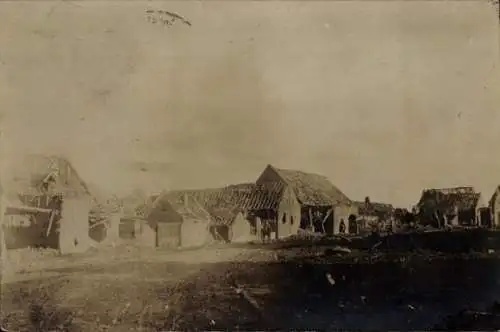 Foto Ak Frankreich, Kriegszerstörungen I. WK