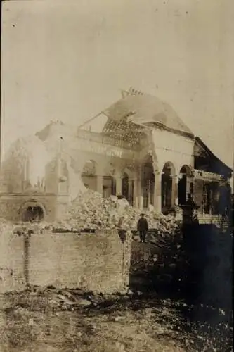 Foto Ak Frankreich, Kriegszerstörung 1. WK