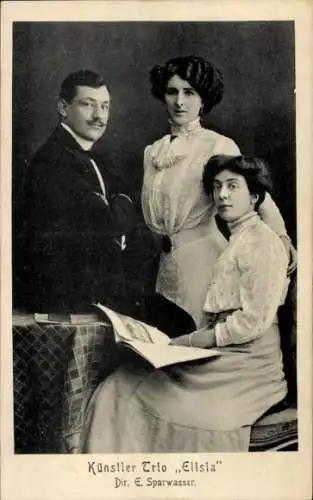 Ak Künstler Trio Elisia, Dir. E. Sparwasser