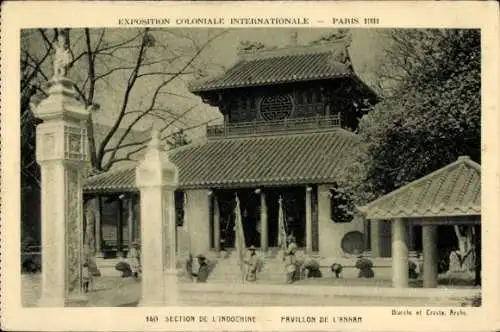 Ak Paris, Internationale Kolonialausstellung 1931, Annam-Pavillon