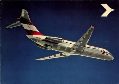 Ak Passagierflugzeug, Austrian Airlines, Douglas DC-9, OE-LDA