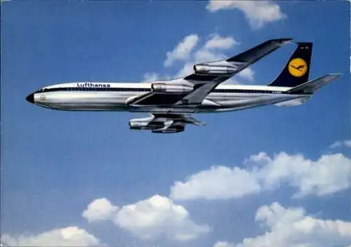 Ak Deutsches Passagierflugzeug, Lufthansa, Boeing 707 Intercontinental Jet