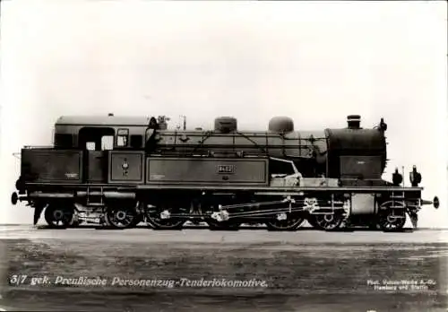 Ak Preußische Staatseisenbahnen, 3/7 gek. Preußische Personenzug Tender-Lokomotive T 18 Stettin 8402