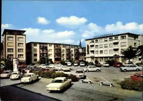 Ak Oberursel im Taunus Hessen, Epinay-Platz, VW Käfer, Litfaßsäule, Kreissparkasse