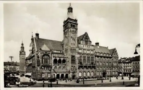 Ak Chemnitz in Sachsen, Rathaus