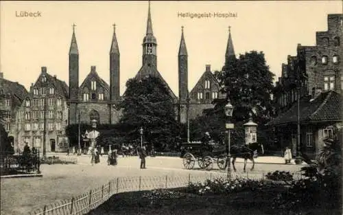 Ak Lübeck in Schleswig Holstein, Heiligen Geist Hospital