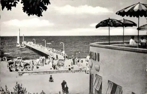 Ak Ostseebad Timmendorfer Strand in Holstein, Seesteg, Strand