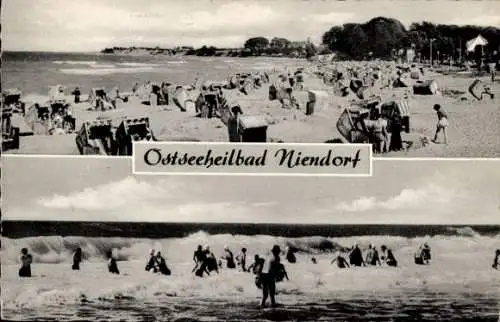 Ak Ostseebad Niendorf Timmendorfer Strand, Badegäste am Strand