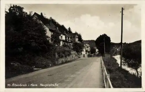 Ak Altenbrak Thale im Harz, Hauptstraße