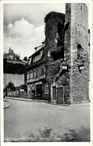 Ak Wernigerode im Harz, Am Dullenturm