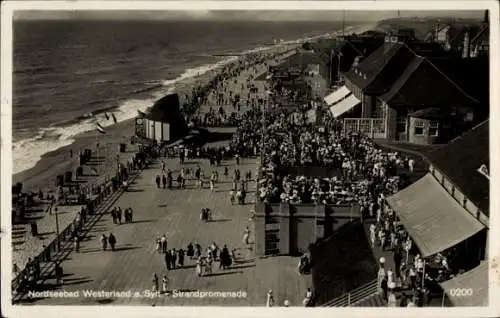 Ak Westerland auf Sylt, Strandpromenade