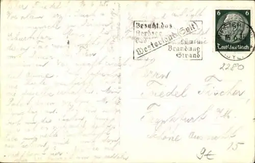 Ak Westerland auf Sylt, Strandpromenade