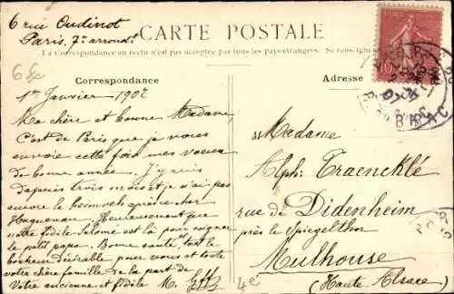 Ak Paris IV, Apfelmarkt, Seine