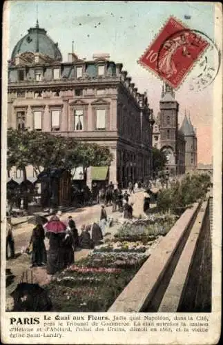 Ak Paris IV, Quai aux Fleurs, Quai Napoleon