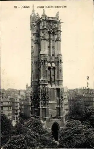 Ak Paris IV, Turm Saint-Jacques