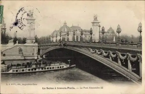 Ak Paris VIII, Pont Alexandre III