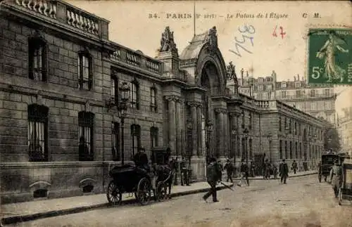 Ak Paris VIII, Elysée-Palast