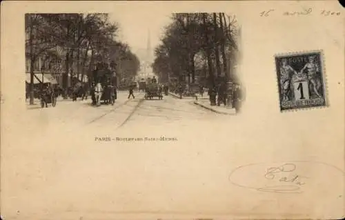 Ak Paris VI, Boulevard Saint-Michel