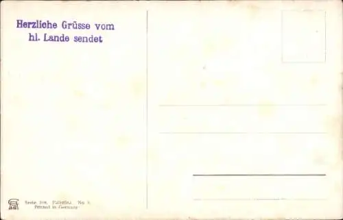 Künstler Ak Perlberg, F., Tiberias Israel, Panorama, See Genezareth