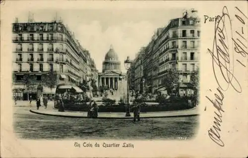 Ak Paris V, Quartier Latin, Pantheon