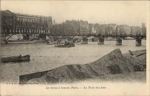 Ak Paris VI, Seine, Le Pont des Arts
