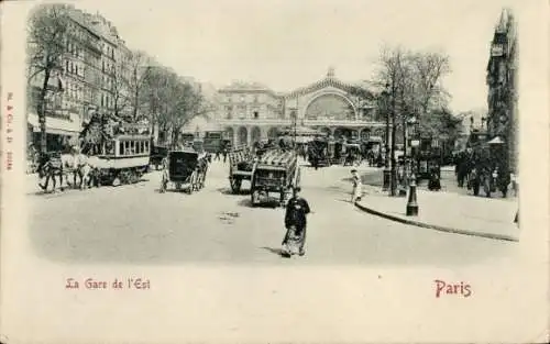 Ak Paris VI, La Gare de l'Est