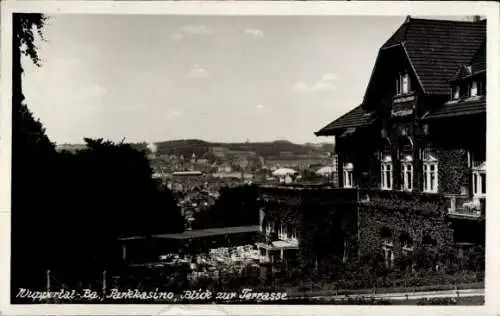 Foto Ak Barmen Wuppertal, Parkkasino, Terrasse