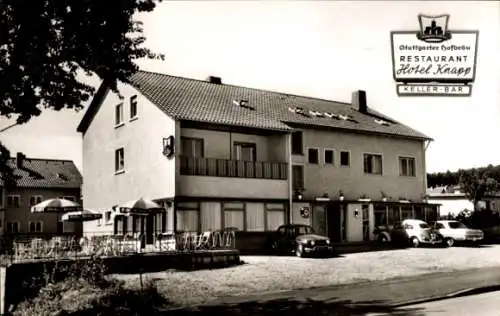 Ak Loßburg im Schwarzwald, Hotel Knapp, Autos