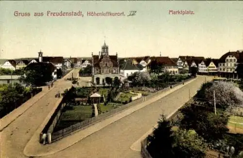 Ak Freudenstadt im Schwarzwald, Marktplatz