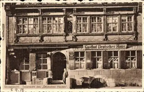 Ak Dinkelsbühl in Mittelfranken, Gasthof Deutsches Haus