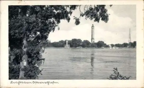 Ak Chorzelin Osternothafen Świnoujście Swinemünde Pommern, Leuchtturm