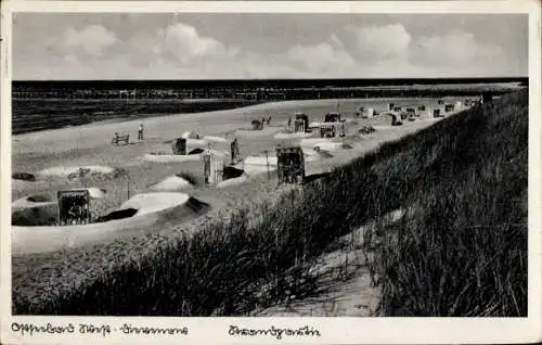 Ak Dziwnów Dievenow in Pommern, West-Dievenow, Strand